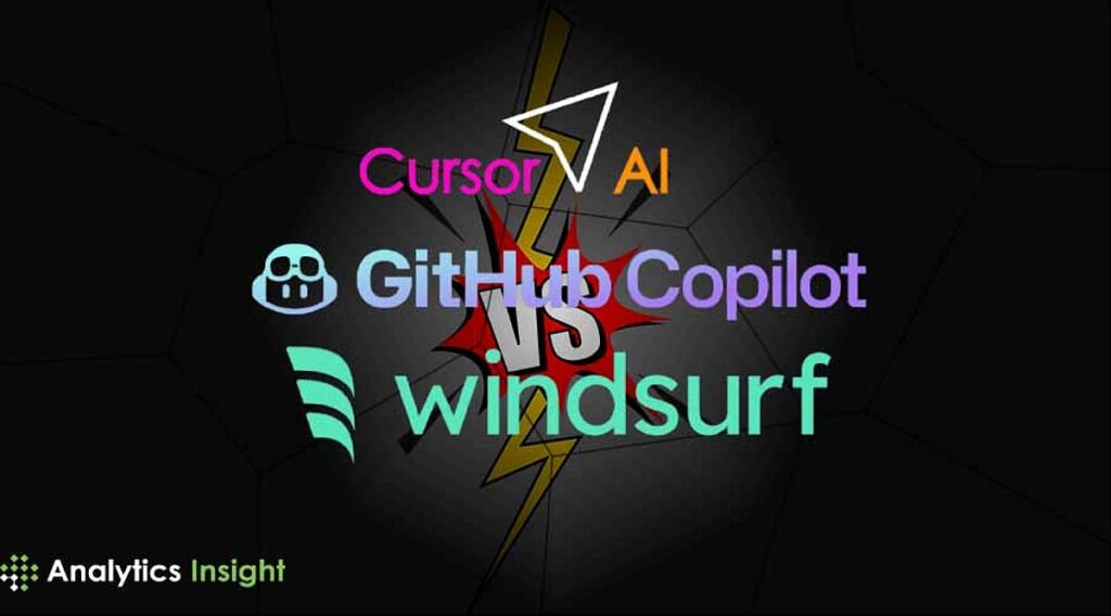 analyticsinsight2F2025 03 212Fft57005r2FWindsurf Cursor and Copilot A Comparison of Leading AI Co