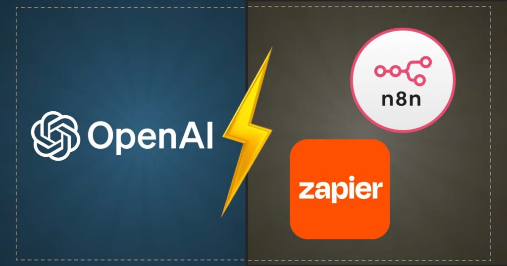 OpenAI vs n8n and zapier scaled