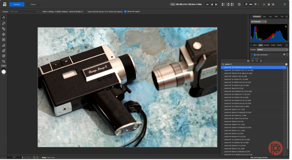 Enhancing Workflow Efficiency: Practical AI Strategies for Optimal Productivity 2 AlbertoLima ThePhoblographer Affinity by Canva Screenshot Lens Profiles