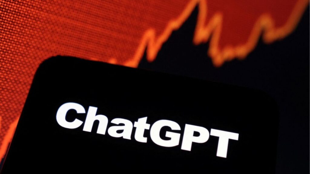ChatGPT logo and rising stock graph are seen in this illustration taken February 3 2023. Reuters Fil