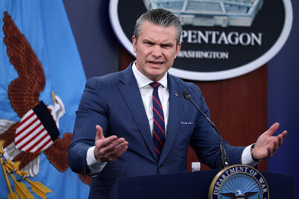 2264385089 arlington virginia u s secretary of war pete hegseth speaks during a news conference at t