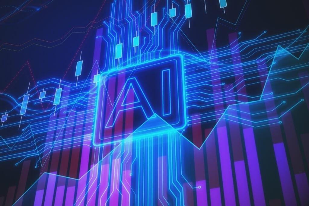 Creative Ai Background With Forex Chart 1