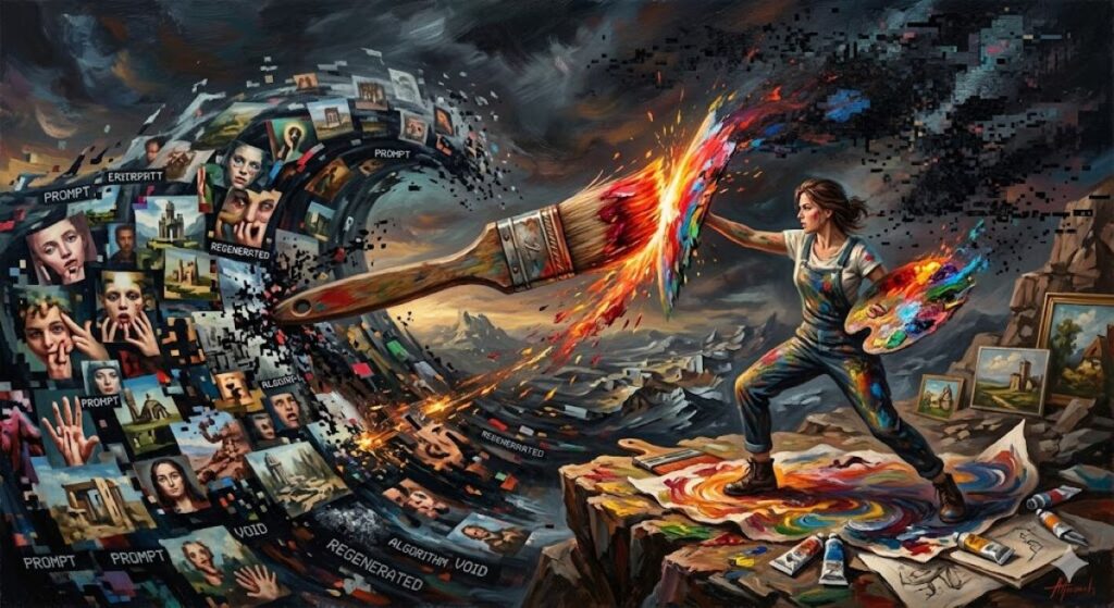 human art vs ai